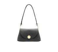 Coccinelle Nikla Handbag Double Grainy Leather Noir/Cognac