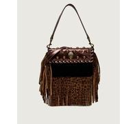 Borsa a spalla Oxford Small Fringe in pelle Kurt Geiger