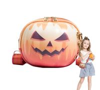 Borsa a Spalla per Donne - Borsa di Halloween con Faccina Sorridente di Zucca | Portafoglio A Zucca Borsetta Fashion Per Telefono Documenti Shopping Viaggio Strada Pendolarismo Lavoro Appuntamento Quo