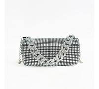 Borsa A Spalla Piccola Clutch In Glitter Con Strass Per La Serata