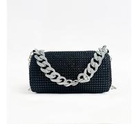 Borsa A Spalla Piccola Clutch In Glitter Con Strass Per La Serata