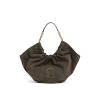 Coccinelle Smash Borsa a spalla Vera Pelle 26.5 cm oliva