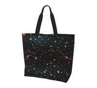 Borsa A Spalla Stars And Constellations Pattern Multifunzionale Borsa Donna Pieghevole Borse Tote Donna Per Tutti I Giorni All'Aperto Palestra