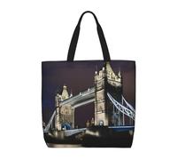 Borsa A Spalla Tower Bridge In London Print Borsa A Mano Portatile Impermeabile Borsetta Per Donna Lavoro Shopping