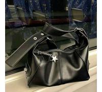 Borsa a spalla vintage vintage in stile europeo, con cerniera, realizzata in pelle con design hippie per uno stile unico, può essere utilizzata come borsa a mano o sotto braccio, borsa casual elegante