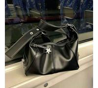 Borsa a spalla vintage vintage in stile europeo, con cerniera, realizzata in pelle con design hippie per uno stile unico, può essere utilizzata come borsa a mano o sotto braccio, borsa casual elegante