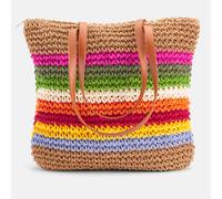 Borsa a sporta in maglia, Kiki Beige TU