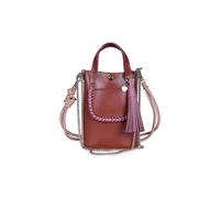 Borsa a sporta in pelle, AME Marrone TU