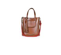 Borsa a sporta in pelle, GRAND AME Marrone TU