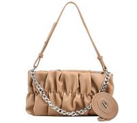 Borsa a tracolla a catena a pieghe sotto le ascelle nuvola come tote borsa da donna per appuntamenti viaggi lavoro borse da donna, cachi, One Size