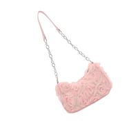 Borsa a tracolla a catena con motivo in pizzo alla moda borsa in PU per donna casual quotidiano o ballo di fine anno evento moderno usura E, B