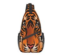 Borsa a tracolla a croce con strisce di tigre del Bengala Zaino a tracolla diagonale Borsa a tracolla da viaggio Escursionismo Zaini per uomo Donna