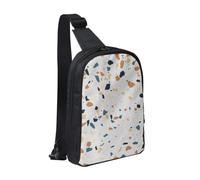 Borsa a tracolla a doppio strato, per uomo e donna | Borsa da uomo con stampa con foglie tropicali per viaggi, escursionismo, corsa, ciclismo
