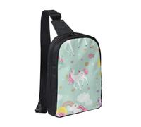 Borsa a tracolla a doppio strato, per uomo e donna | Borsa da uomo con stampa con foglie tropicali per viaggi, escursionismo, corsa, ciclismo