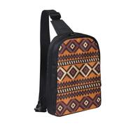 Borsa a tracolla a doppio strato, per uomo e donna | Borsa da uomo con stampa con foglie tropicali per viaggi, escursionismo, corsa, ciclismo