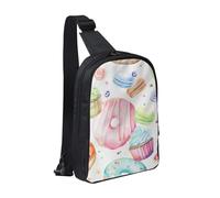 Borsa a tracolla a doppio strato, per uomo e donna | Zaino da uomo con stampa di farfalle volanti tra i fiori, per viaggi, escursionismo, corsa, ciclismo