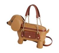 Borsa a tracolla a forma di bassotto, borsa a tracolla con design a forma di cane, borsa da donna per attività all'aperto, shopping, appuntamenti, viaggi, libero, vacanze o riunioni casual