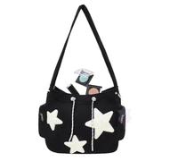 Borsa A Tracolla A Forma Di Star: Borsa A Tracolla Tipo Messenger Con Stampa A Stella | Borsa A Tracolla Portatile Di Grande Capacità Per Ragazze, Senza ciondolo, Consulte la descripción, Vedere la