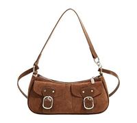 Borsa a tracolla a mezzaluna alla tendenza della borsa per borsetta per donne (marrone chiaro)