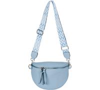 Borsa a tracolla a mezzaluna da donna con tracolla a tinta unita
