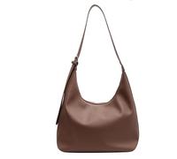 Borsa a tracolla a mezzaluna in PU con tracolla regolabile, grande capacità, borsa a spalla tinta unita, tote morbido in pelle, borsa casual hobo per lavoro, scuola, viaggi e shopping