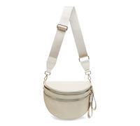 Borsa a tracolla a scacchi, in nylon, da donna, alla moda, a scacchiera, con tracolla, Beige puro, Alla moda