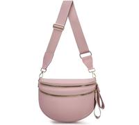 Borsa a tracolla a scacchi, in nylon, da donna, alla moda, a scacchiera, con tracolla, Rosa puro., Moda