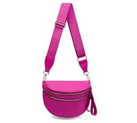 Borsa a tracolla a scacchi, in nylon, da donna, alla moda, a scacchiera, con tracolla, Rosso Rosa Puro, Alla moda