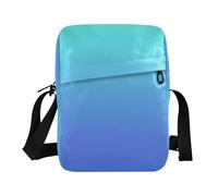 Borsa a tracolla a tracolla blu verde sfumata piccola borsa a tracolla da donna borsa a tracolla borsa a tracolla tracolla regolabile per lavoro