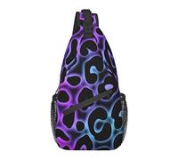 Borsa a tracolla a tracolla Borsa a tracolla impermeabile antifurto Zaino casual per palestra sportiva Yoga, per leopardo ghepardo viola