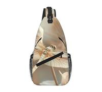 Borsa a tracolla a tracolla con libellula e fiore borsa a tracolla tracolla tracolla marsupio marsupio uomo donna