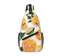 Borsa a tracolla a tracolla con motivo di agrumi borsa a tracolla tracolla tracolla in vita marsupio uomo donna