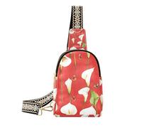 Borsa a tracolla a tracolla da viaggio impermeabile alla moda con fiori rossi Calla Lily Red Flower per escursioni, cartone animato Calla Lily fiore rosso, 1 size