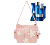Borsa a tracolla a tracolla elegante borsa messenger accessorio alla moda | Borsa a tracolla Messenger decorata con stelle, borsa portatile a forma di stella, borsa per la spesa spaziosa per adulti