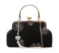 Borsa a tracolla a tracolla in stile cinese per donna Borse floreali ricamate Borsa elegante con pochette da