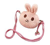 Borsa a tracolla a tracolla per ragazze carine coniglietto peluche borsa a tracolla zaini per bambini (RD2, taglia unica)