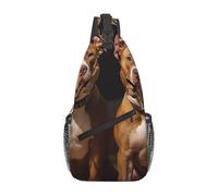 Borsa a tracolla a tracolla, zaino a tracolla da viaggio e escursionismo, Cani Pitbull, Taglia unica