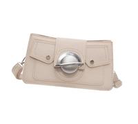Borsa a tracolla accattivante Borsa a tracolla Delicata Borsa a tracolla in pelle PU Borsa casual per ufficio e viaggio Tracolla a catena Satchel, bianco, One Size
