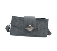 Borsa a tracolla accattivante Borsa a tracolla Delicata Borsa a tracolla in pelle PU Borsa casual per ufficio e viaggio Tracolla a catena Satchel, Blu, One Size