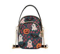Borsa a tracolla alla moda a pois rossi di Halloween con multi tasche borse a mano per le signore