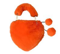 Borsa a tracolla alla moda abbinata a forma di cuore borsa a tracolla colorata borsa per San Valentino Love Bag per donna scuola, Giallo, Taglia unica