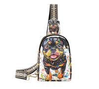 Borsa a tracolla alla moda carina Rottweiler Dog Artistic Graffiti borsa a tracolla robusta borsa a tracolla da viaggio per il viaggio, carino Rottweiler cane Graffiti artistici, 1 size