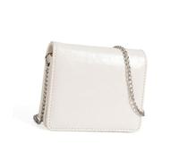 Borsa a tracolla alla moda con catena piccola per rossetti in pelle PU borsa portamonete da sera organizer per auricolari portafoglio porta carte, Beige
