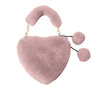 Borsa a tracolla alla moda con fascia abbinata a colori borsa a tracolla a forma di cuore borsa per San Valentino Love Bag Large Canvas Tote, I, Taglia unica
