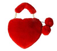 Borsa a tracolla alla moda con fascia abbinata a colori borsa a tracolla a forma di cuore borsa per San Valentino Love Bag Large Canvas Tote, G, Taglia unica