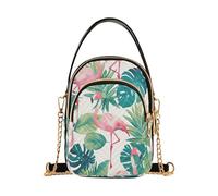 Borsa a tracolla alla moda con fenicotteri estivi con tasche multiple per le donne per le madri