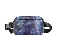 Borsa a tracolla alla moda con gioco delle fate, per uomo e donna, mini borsa da petto con cinghia regolabile per allenamento, corsa, escursionismo, fata gioco anime ragazza, 1 size