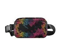 Borsa a tracolla alla moda con motivo Parigi Earth Countries dai colori vivaci, per donne e uomini, resistente all'acqua, accessorio da viaggio con cinghia regolabile per allenamento, corsa