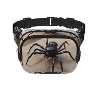 Borsa a tracolla alla moda con motivo ragno, unisex da viaggio e sport