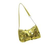 Borsa a tracolla alla moda con paillettes impreziosita da molteplici stili da indossare borsa a tracolla per tutti i giorni abbigliamento casual essenziale vari eleganti borsa a tracolla, Verde, One